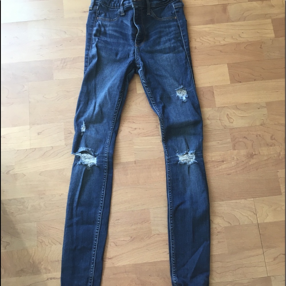 hollister high rise jean leggings
